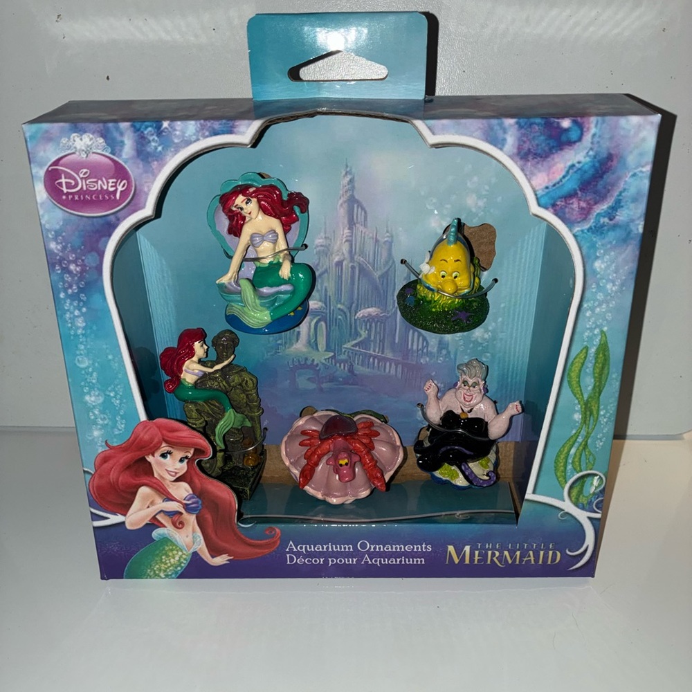 Penn-Plax Little Mermaid 5-Piece Mini Resin Ornaments